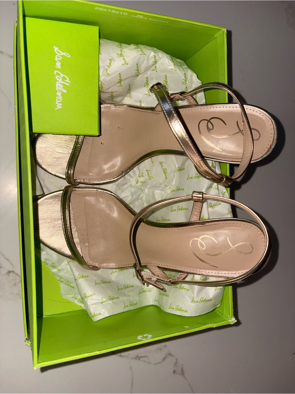 Sam Edelman Gold Doran Sandals